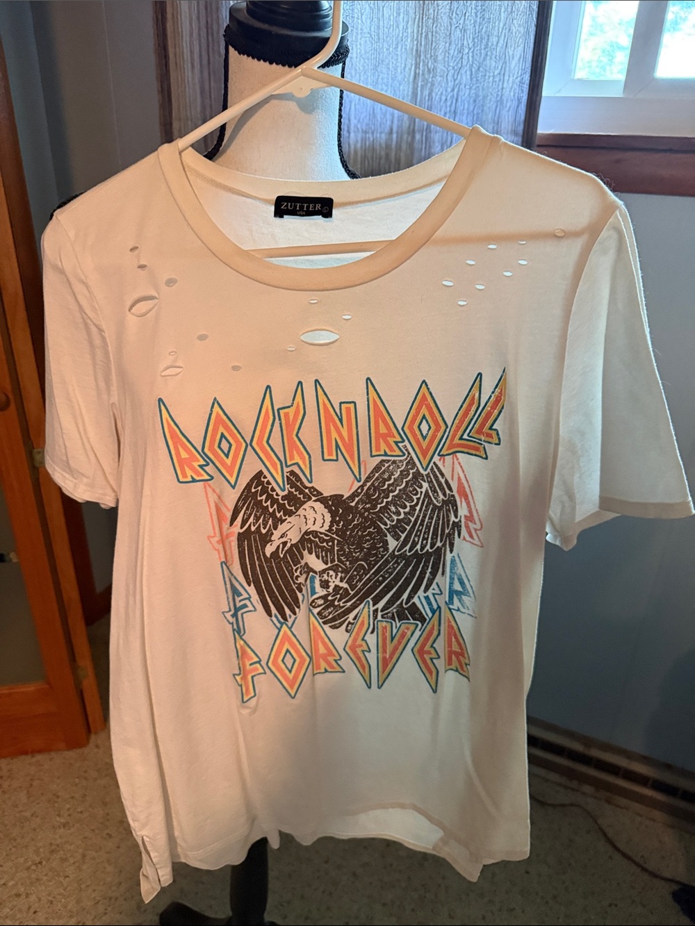 Zutter Rock n Roll Forever Short Sleeve Tee - White